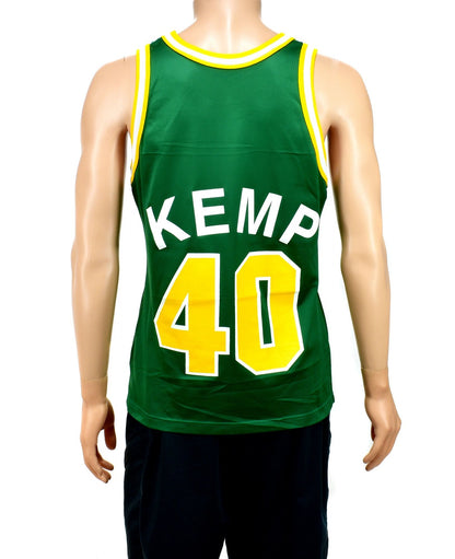 Seattle Supersonics Shawn Kemp Champion Jersey Size 40