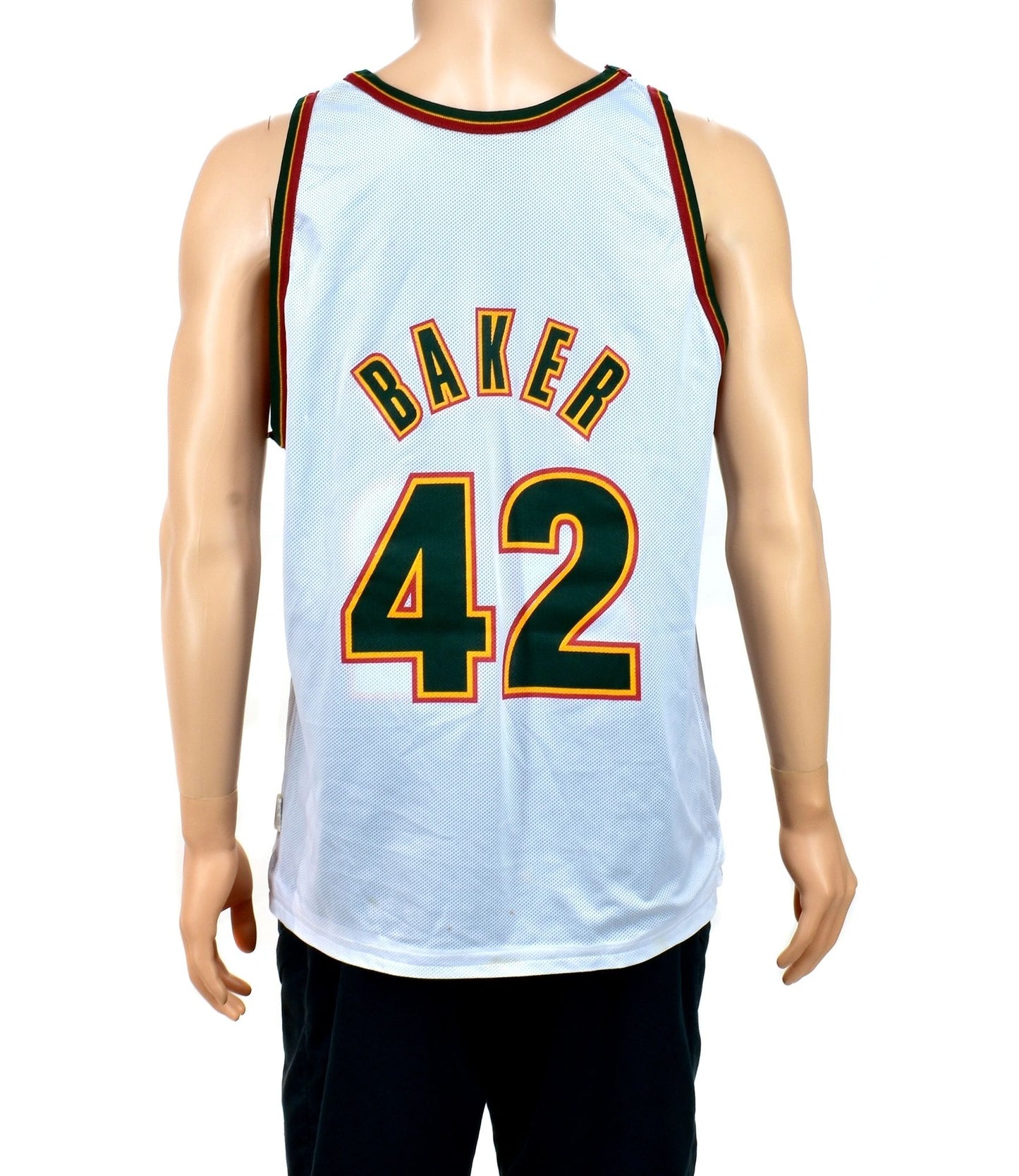 Seattle Supersonics Vin Baker Reversible Champion Jersey Size 44