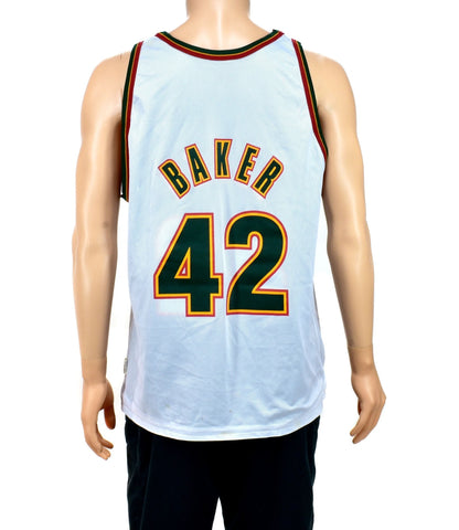Seattle Supersonics Vin Baker Reversible Champion Jersey Size 44