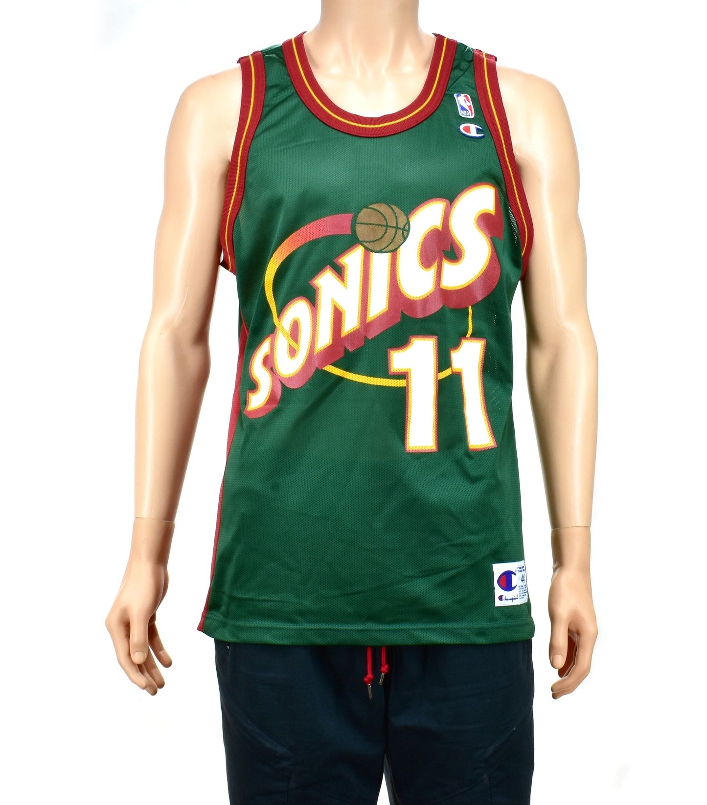 Seattle Supersonics Detlef Schrempf Champion Jersey Size 48