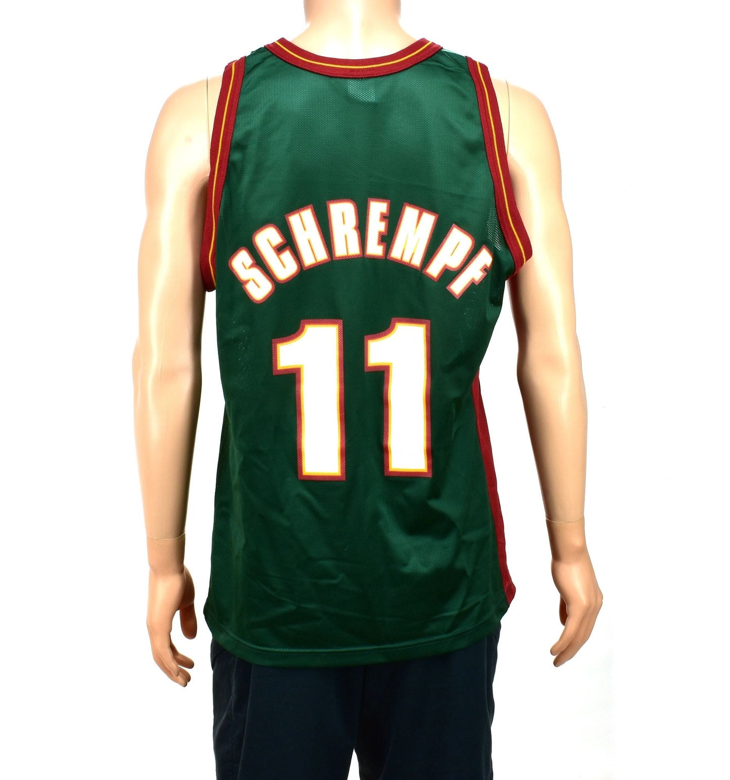 Seattle Supersonics Detlef Schrempf Champion Jersey Size 48