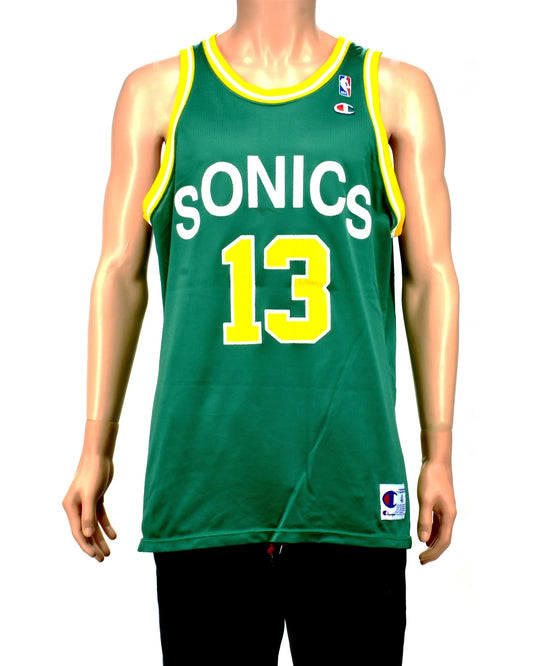 Seattle Supersonics Kendall Gill Champion Jersey Size 48