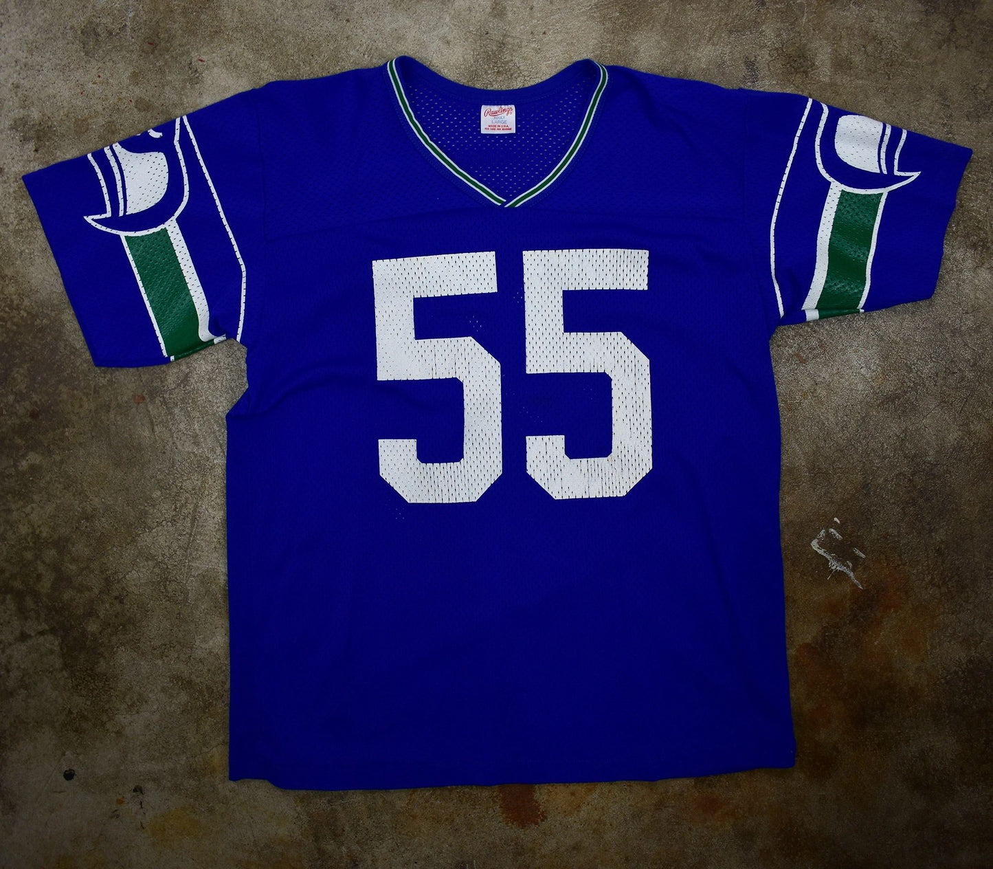 Seattle Seahawks Brian Bosworth "The Boz" Rawlings Game Jersey Size Large