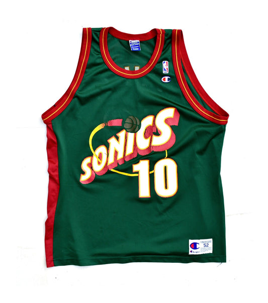 Seattle Supersonics Nate McMillan Champion Jersey Size 52