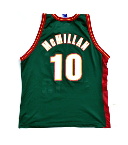 Seattle Supersonics Nate McMillan Champion Jersey Size 52