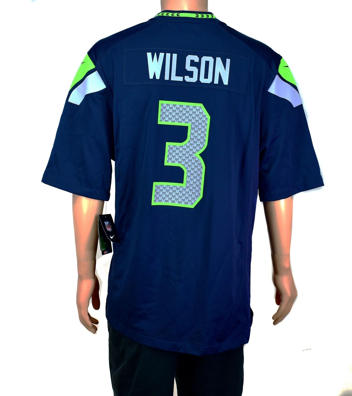Seattle Seahawks Russell Wilson Super Bowl XLVIII Patch Nike Jersey NEW Sz. XL