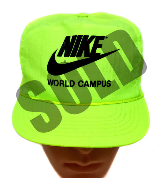 Nike OG Neon Nylon World Campus Employee Snapback Hat