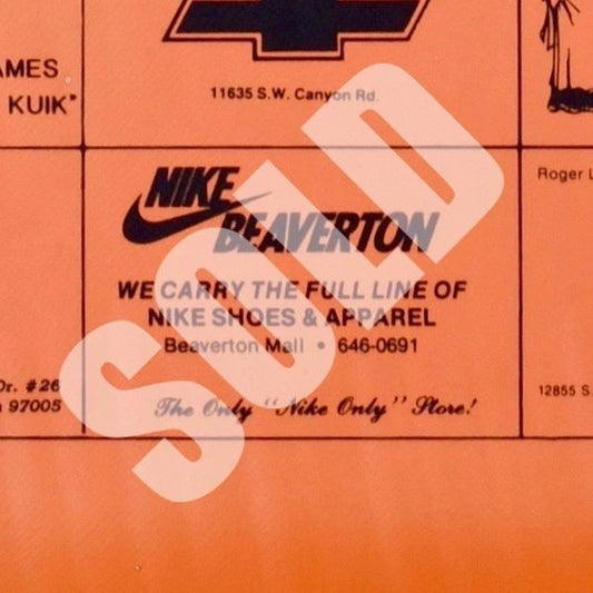 Nike Beaverton Original Seat Cushion Advertisement