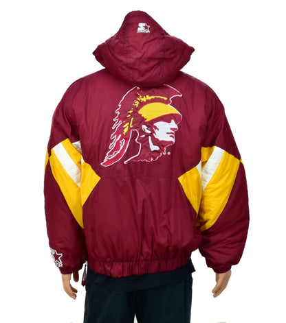USC Starter University Southern Cal Pullover Jacket Size Large