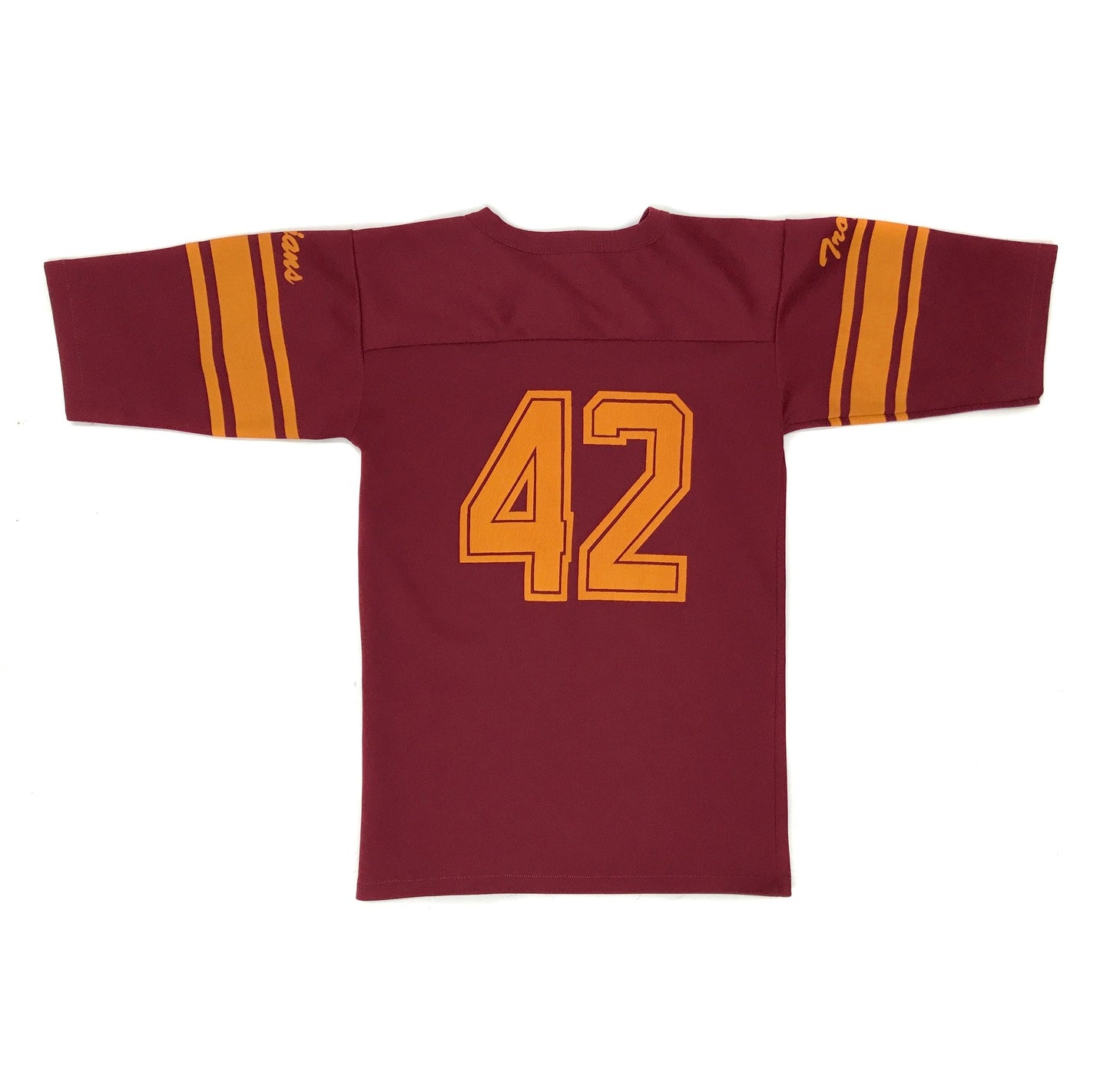 USC Ronnie Lott 1970's Poly Knit 3/4 Sleeve Football Jersey Size Large