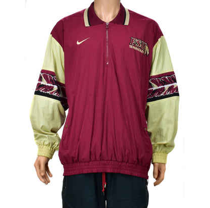 Florida State Seminoles Nike FSU 90s Pullover Zip Jacket Size Large