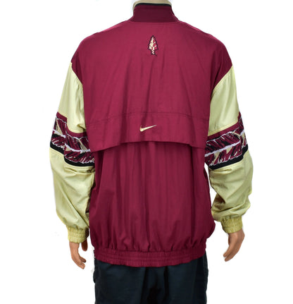 Florida State Seminoles Nike FSU 90s Pullover Zip Jacket Size Large