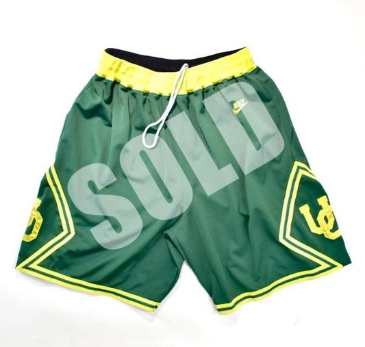Nike University of Oregon Throwback Retro Double Knit Shorts