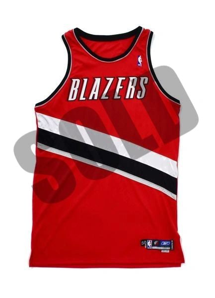 Portland Trailblazers Jailblazers Authentic Game Cut Jersey Blank 2004-2005