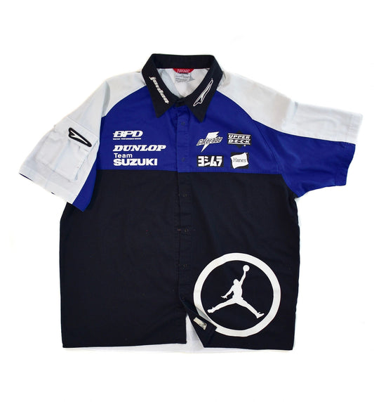 Nike Jordan Motorcycle Team Authentic Teknic Pit Crew Shirt, Size XXL