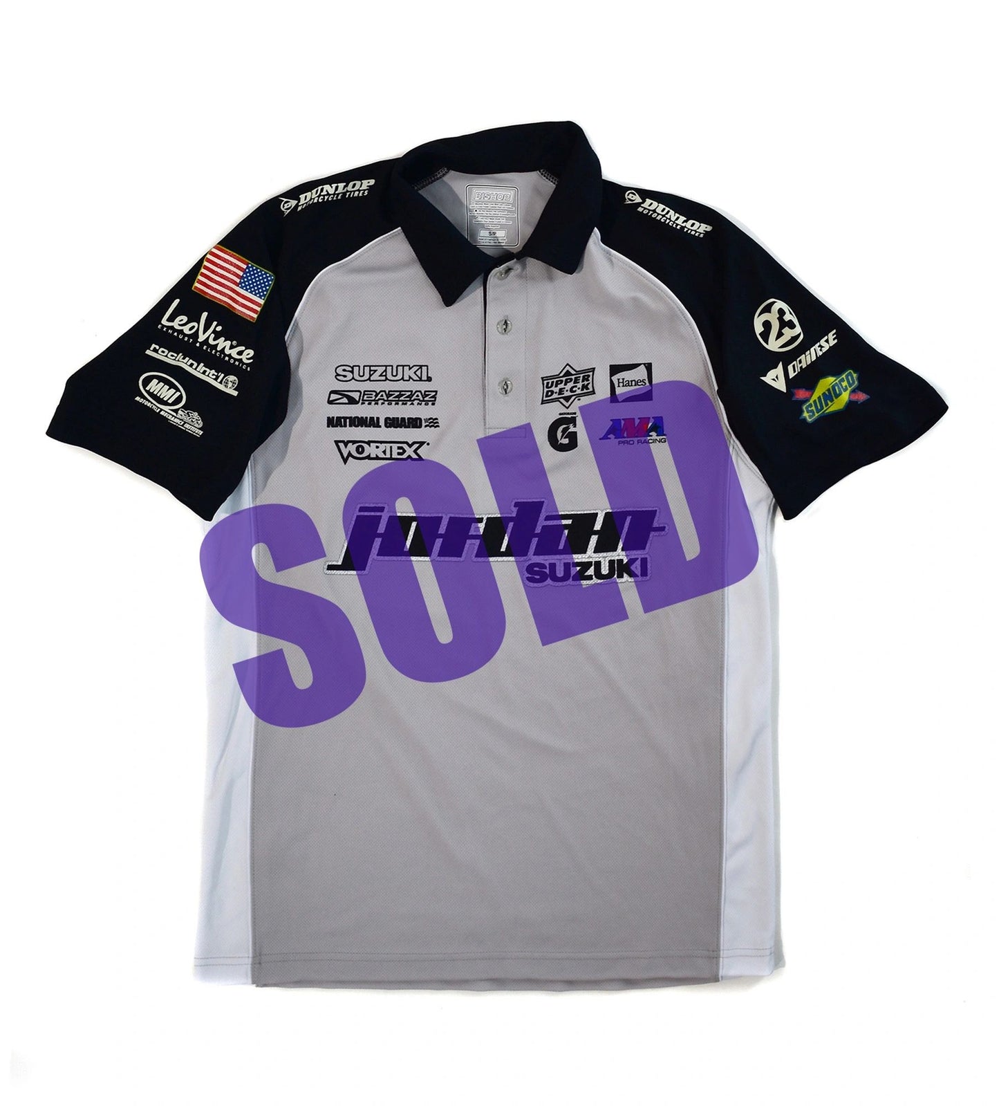 Jordan Motorcycle Team Authentic Bishop Pit Crew Shirt, Size Small