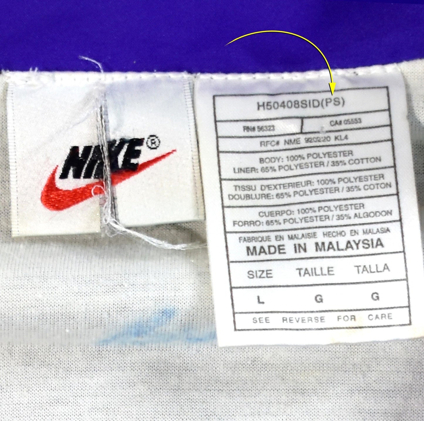 Nike Air Jordan 11 XI OG 1996 Concord Rare PLAYER SAMPLE Jacket