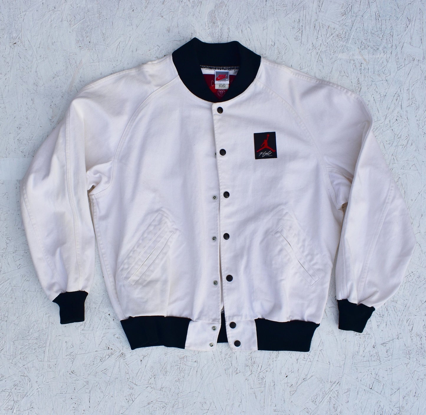 1/1 Nike Air Jordan 4 IV 1989 White Denim Sample Flight Jacket