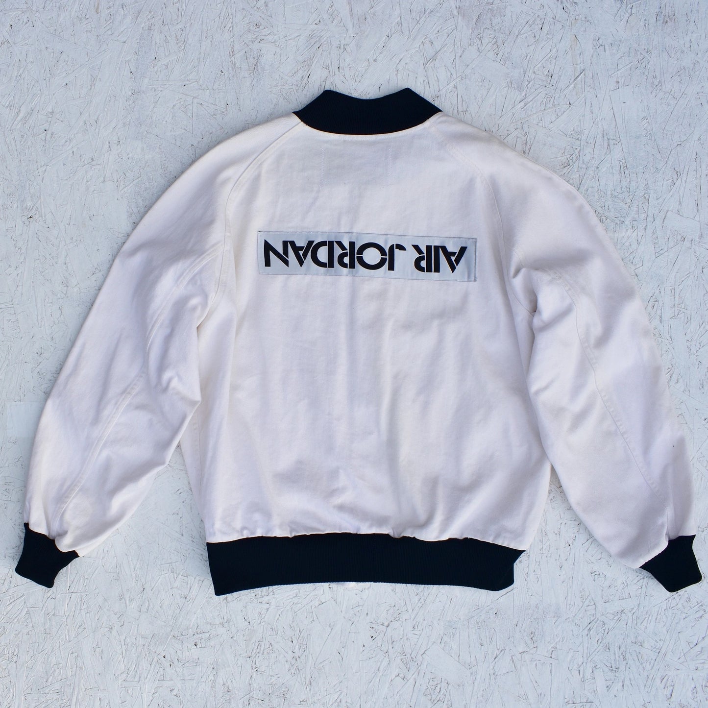 1/1 Nike Air Jordan 4 IV 1989 White Denim Sample Flight Jacket