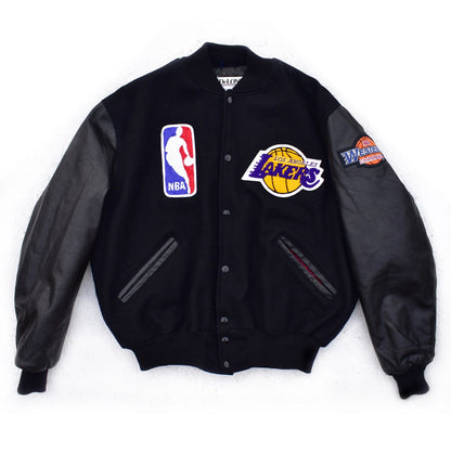 1/1 Los Angeles Lakers Custom Chain Stitch NBA Letterman Jacket