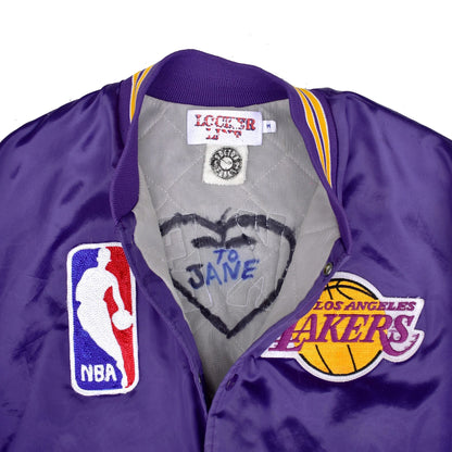 1/1 Los Angeles Lakers Custom Chain Stitch NBA Satin Jacket