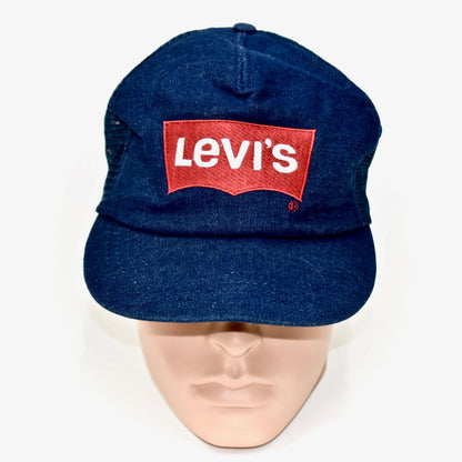 1980s Levis Denim Trucker Snapback Hat