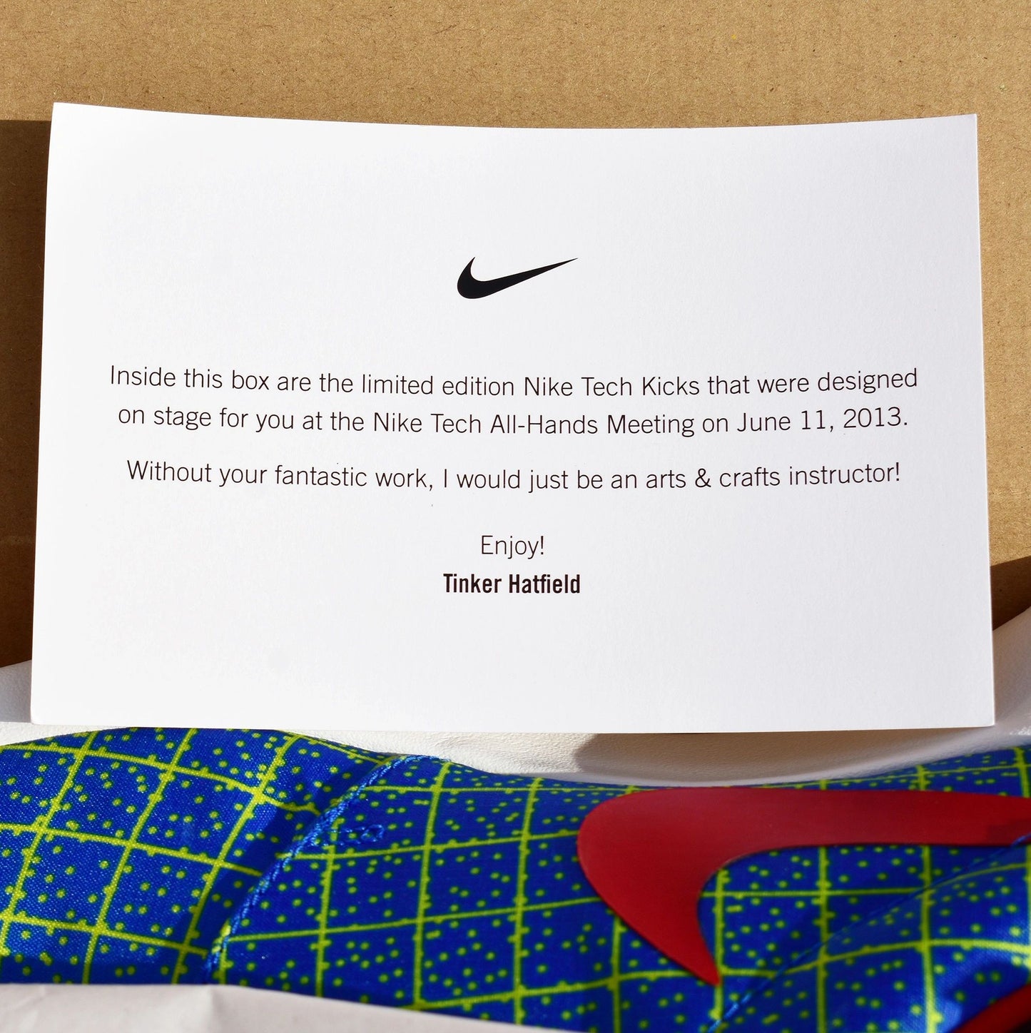 Nike Roshe Run Shoes RARE Tinker Hatfield Sample for Employees Only NEW