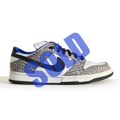 Nike Dunk Low SB Supreme White/Cement w/ Box Size 9