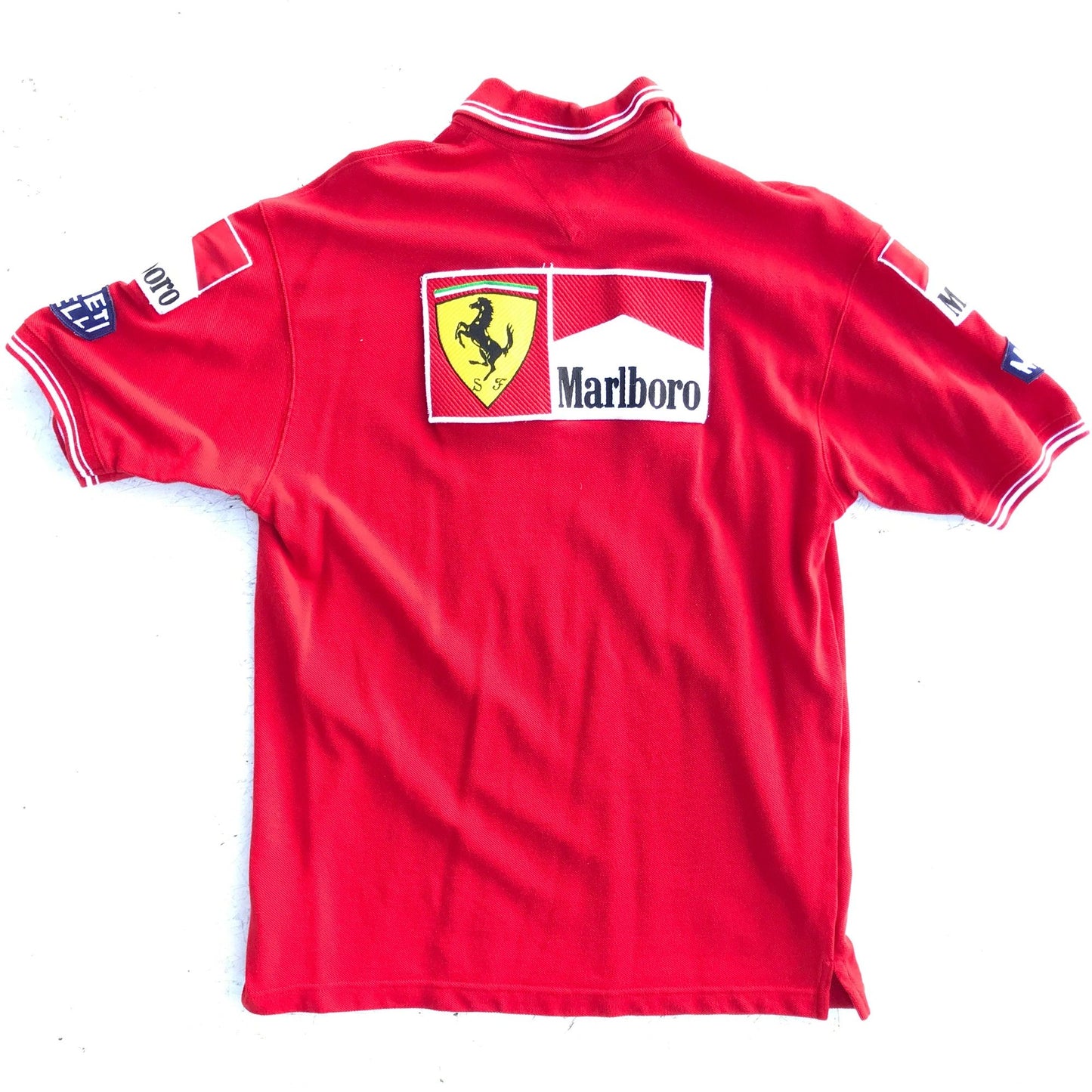 Tommy Hilfiger Pit Crew, Ferrari Racing Marlboro Patched Shirt