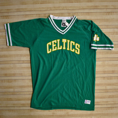 Custom "Name" Sand Knit Boston Celtics 80's Warm-up; New XXL