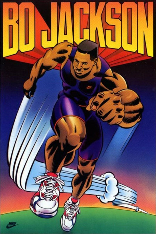 Nike Bo "Super" Jackson Original Print 90's Poster NEW