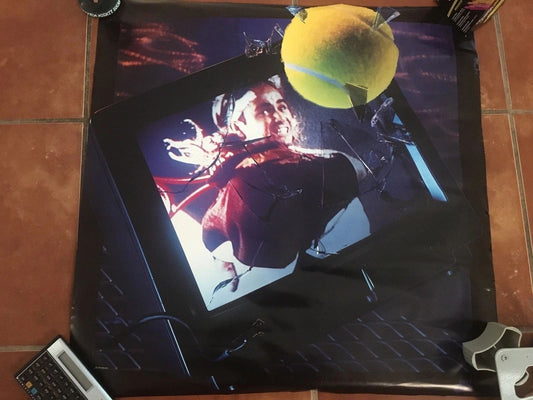 Nike Andre "Agassi T.V." Original Print Challenge Court Poster NEW