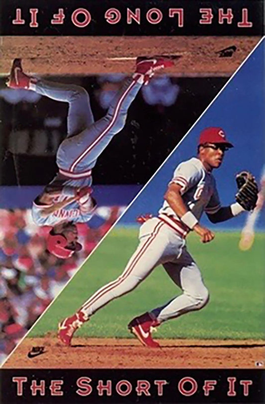Nike Reds Barry Larkin Original 1990 Split Graphic Poster NEW