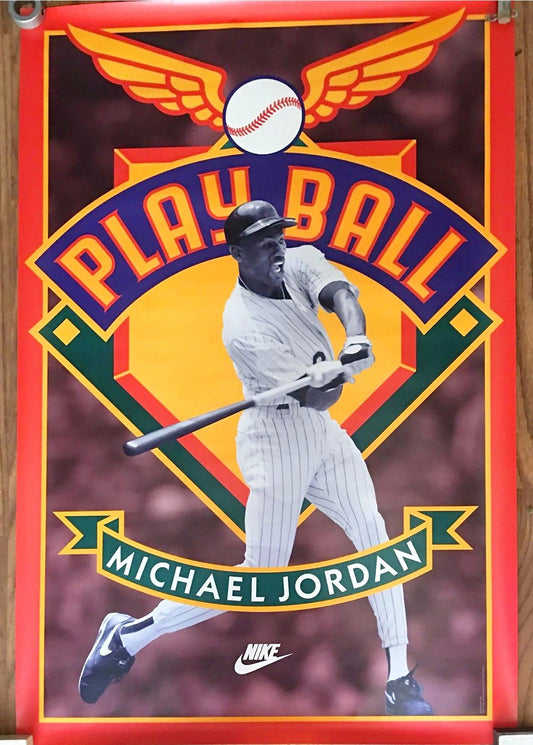 Nike Michael Air Jordan 1994 Original Baseball Poster NEW