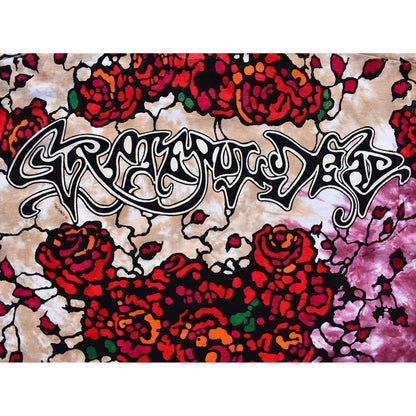 1992 Grateful Dead Brockum GDM Bertha Roses Tie Dye T-Shirt, Size XL