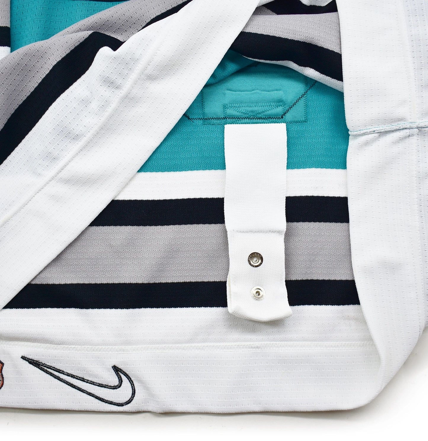 San Jose Sharks 1997 Nike Game Worn Used Hockey Jersey