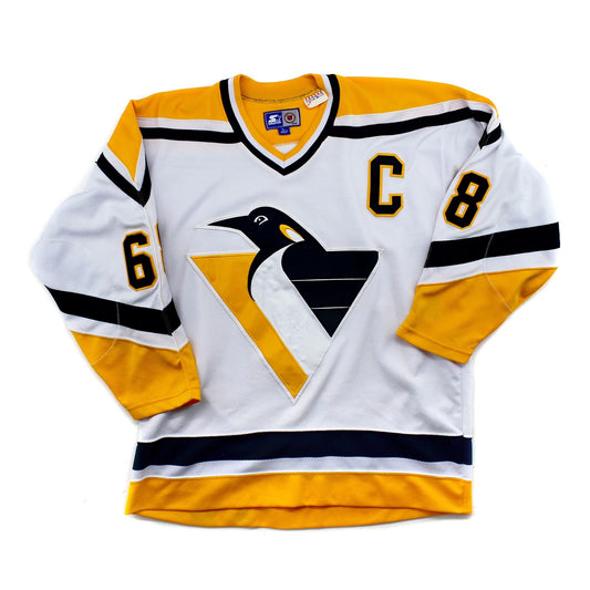 Pittsburgh Penguins Jaromir Jagr Authentic Starter Hockey Jersey Size Large