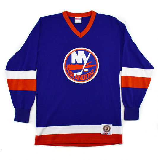 New York Islanders Knit Throwback Sweater CCM Hockey Jersey