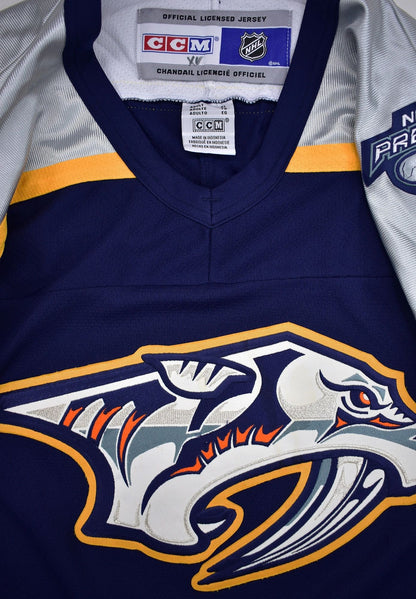 Nashville Predators Authentic CCM Inaugural Season Hockey Jersey Size XL
