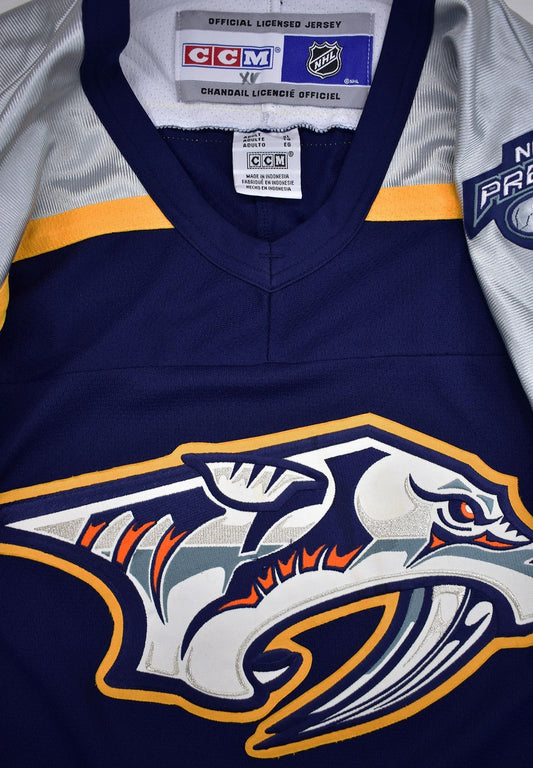 Nashville Predators Authentic CCM Inaugural Season Hockey Jersey Size XL
