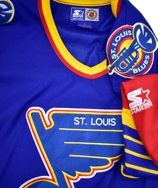 St. Louis Blues Authentic Starter Hockey Jersey Size Large