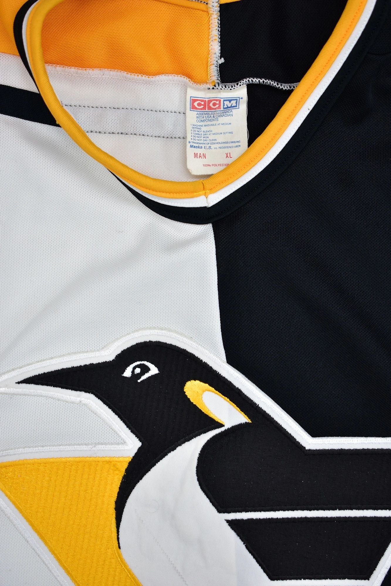 Pittsburgh Penguins Home/Away Split CCM Hockey Jersey, Size XL