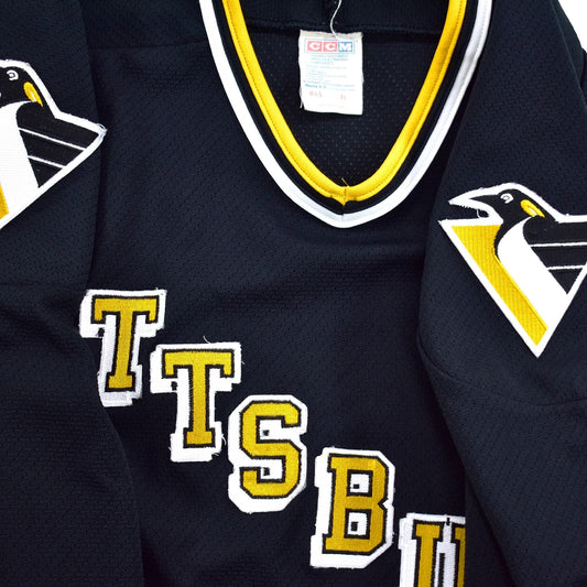 Pittsburgh Penguins Spell-Out Authentic CCM "Gin & Juice" Jersey Size XL