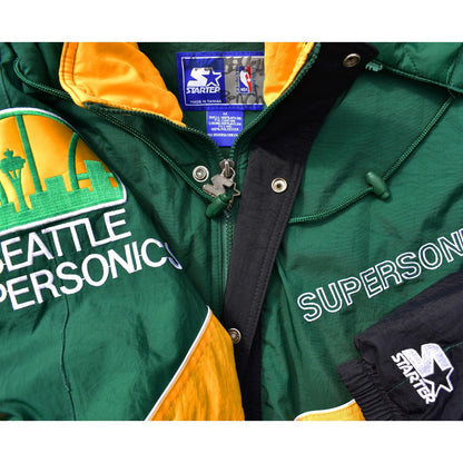 Seattle Supersonics Starter 90's Full Zip Jacket, Size Medium