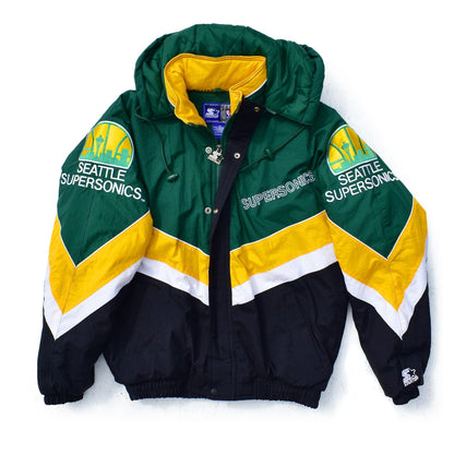 Seattle Supersonics Starter 90's Full Zip Jacket, Size Medium