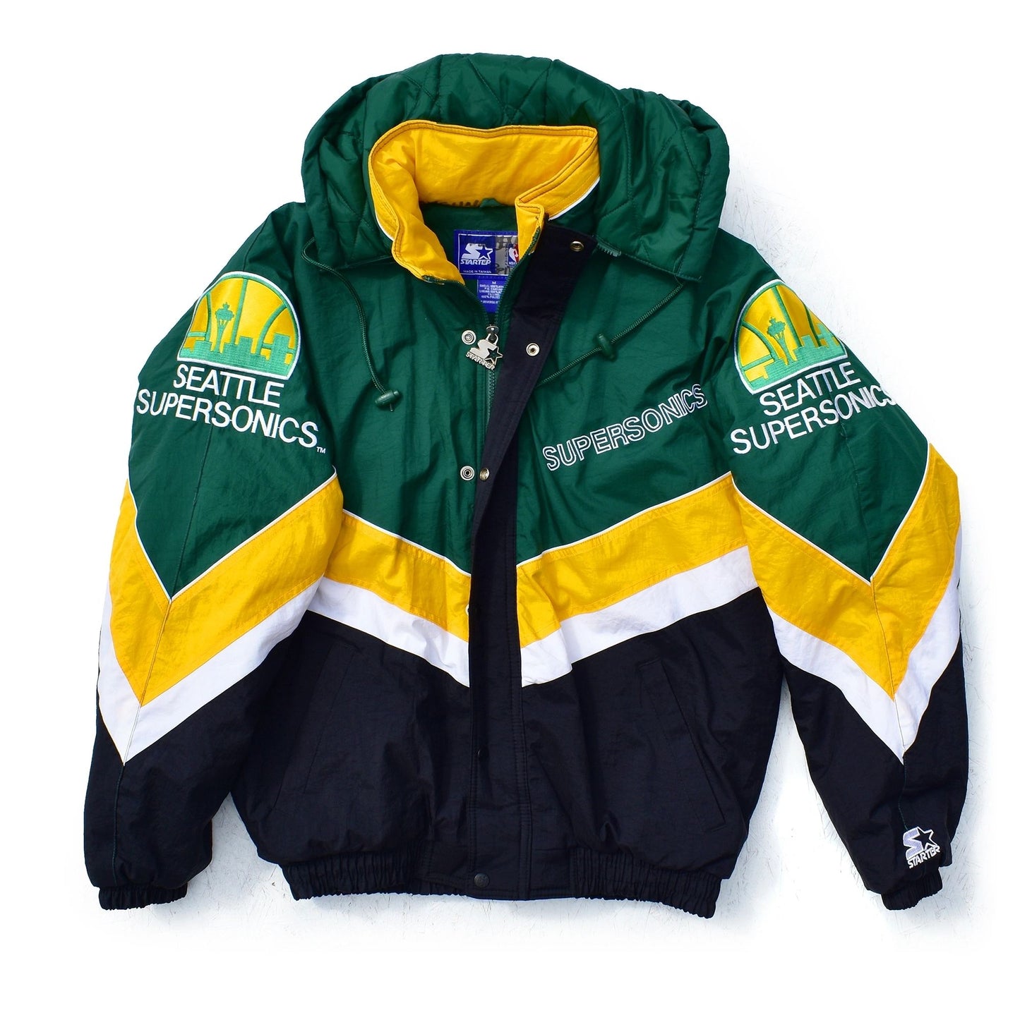 Seattle Supersonics Starter 90's Full Zip Jacket, Size Medium