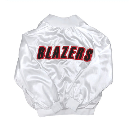 1/1 Portland Trailblazers Satin Chain Stitched Custom Jacket Size XXL