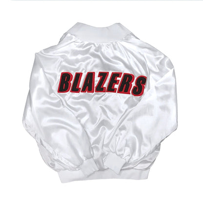 1/1 Portland Trailblazers Satin Chain Stitched Custom Jacket Size XXL