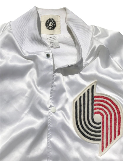 1/1 Portland Trailblazers Satin Chain Stitched Custom Jacket Size XXL
