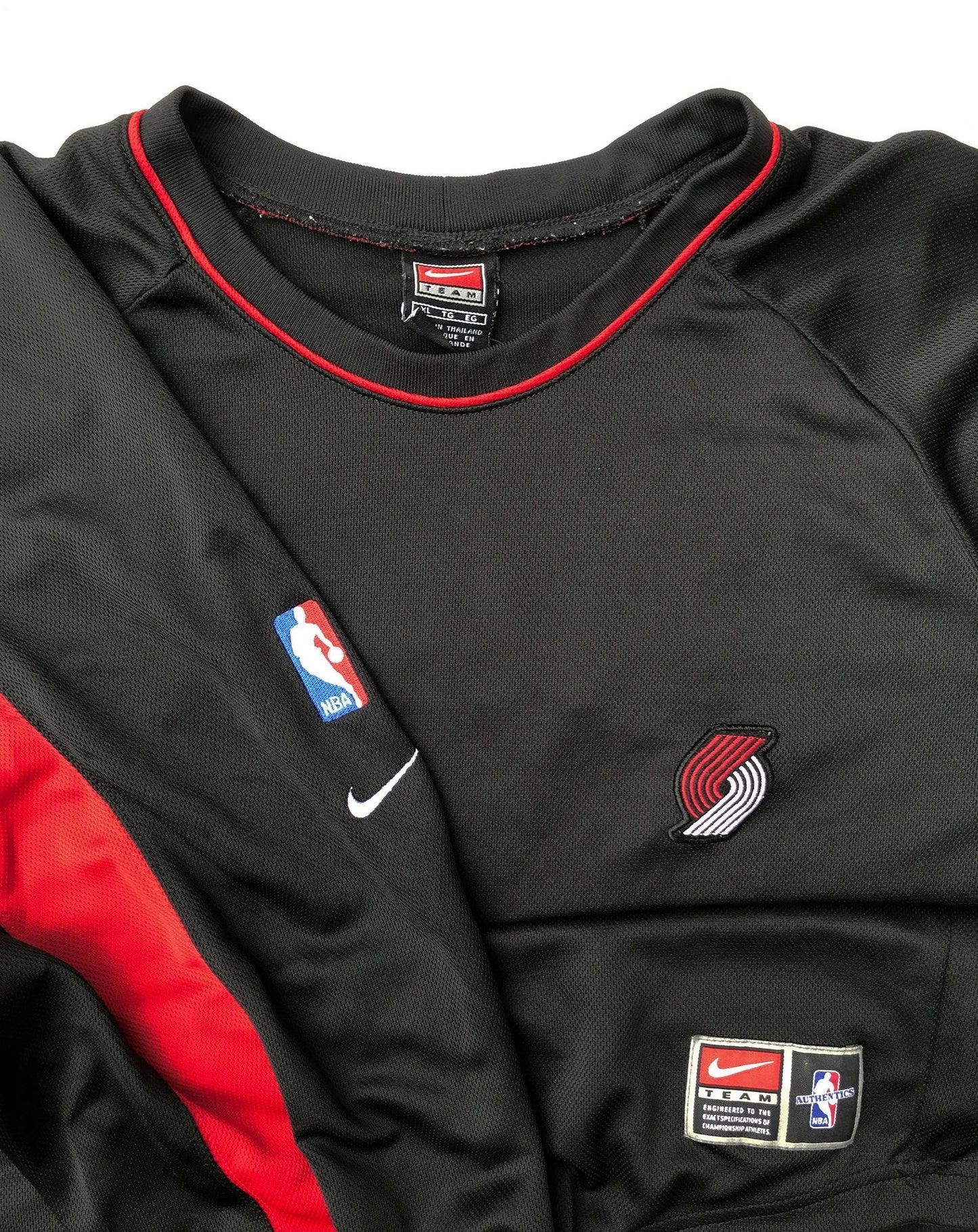 Portland Trailblazers Authentic Nike Dri-Fit Warm-Up Shirt Size XL